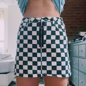 Checkered skirt